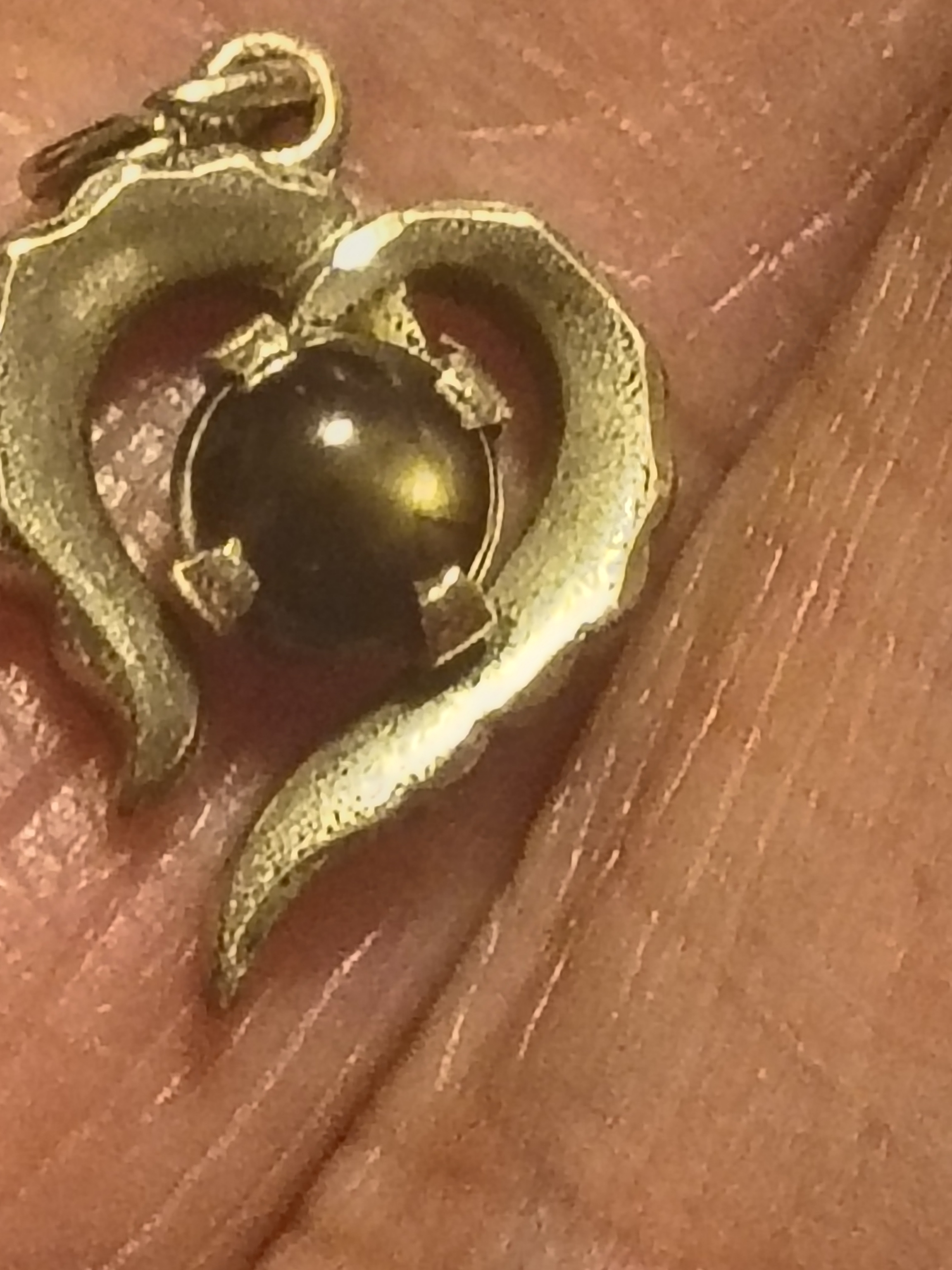Vtg Handmade Signed Navajo Natural Star Sapphire Pendant Signed